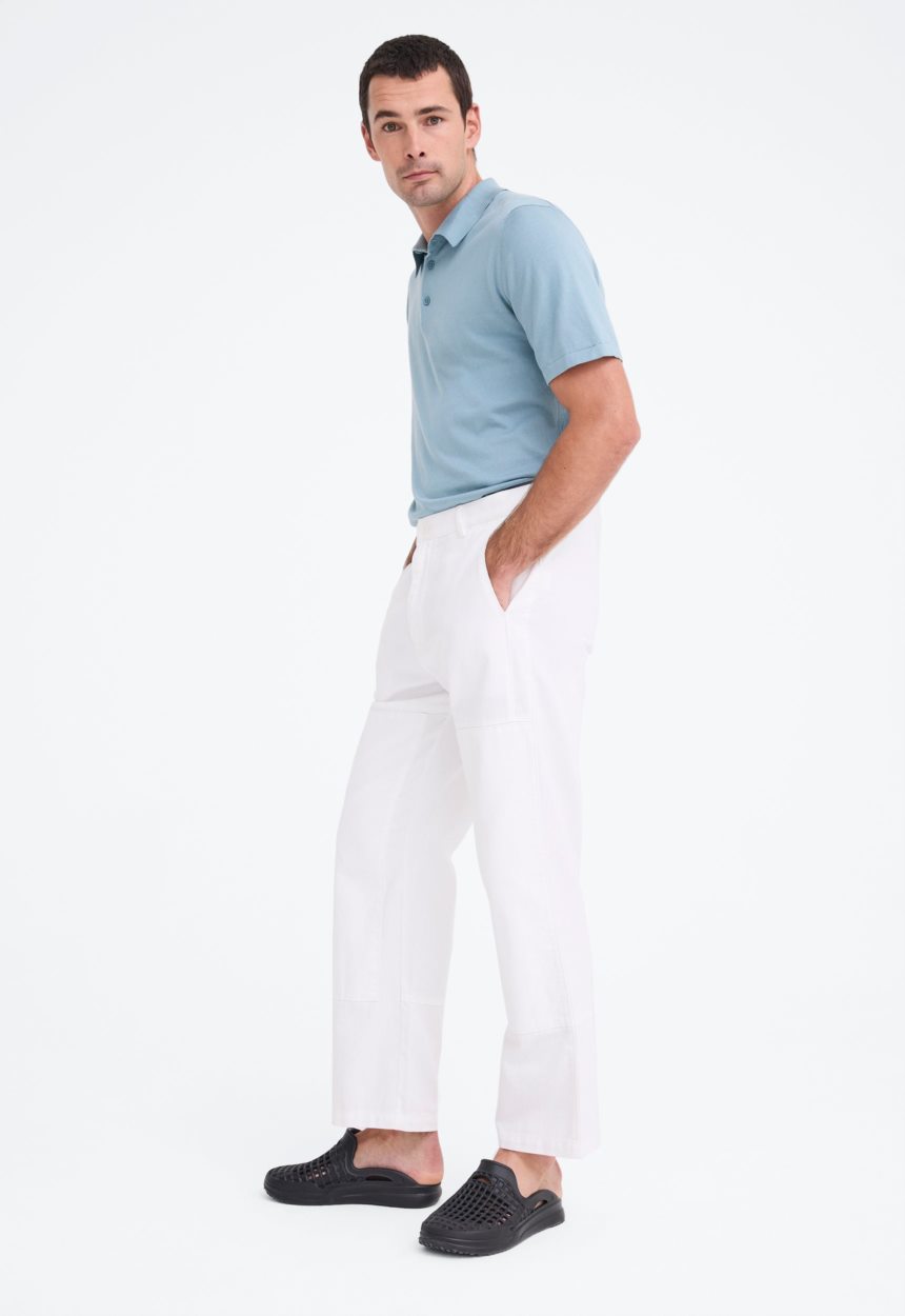 Jac + Jack Zane Cotton Denim Pant - White